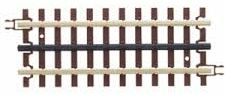 5 1/2'' STRAIGHT Item# 6053 Premium Nickel Silver Track (Brown Ties)
The scale-sized plastic brown track ties have a wood grain, the tie-plates have spikes, and the rail joiners have the bolt detail of real track.
To add to the realism, the center rail is blackened.